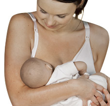 Carriwell - Potkošulja za dojenje bez šavova - bijela