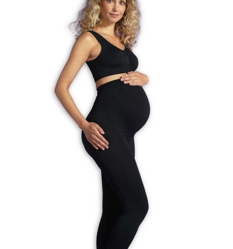Carriwell - udobne potporne tajice za trudnice, crne