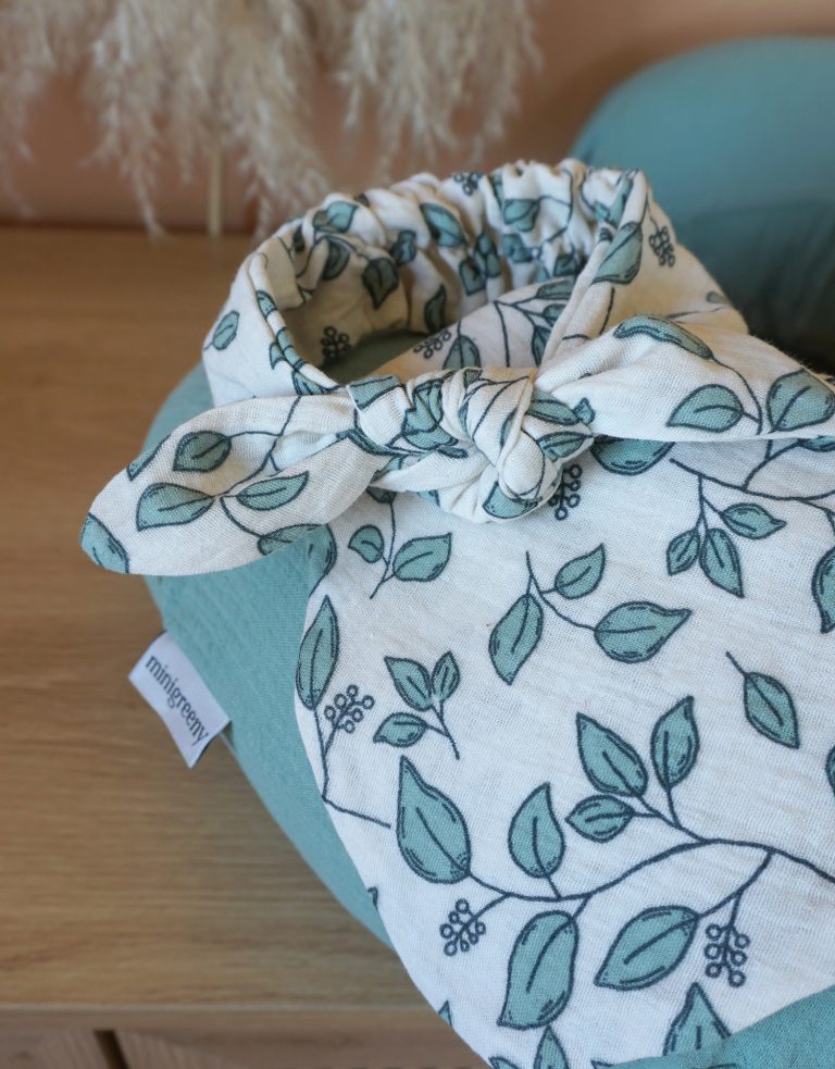 Minigreeny muslin trakica za kosu - U zelenilu